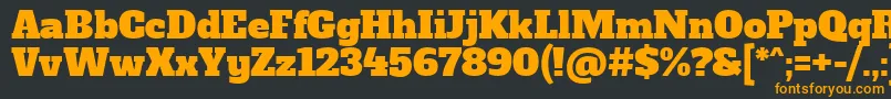 AlfaslaboneRegular Font – Orange Fonts on Black Background