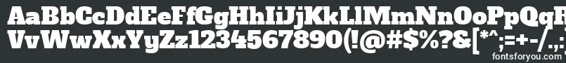 Шрифт AlfaslaboneRegular – белые шрифты на чёрном фоне