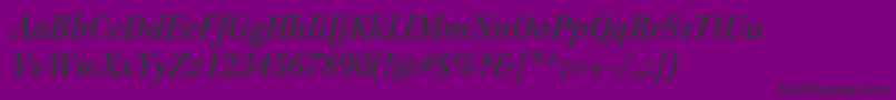 KeplerstdSemiboldscnit Font – Black Fonts on Purple Background