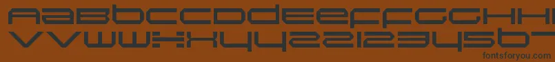 Шрифт InductionRegular – чёрные шрифты на коричневом фоне