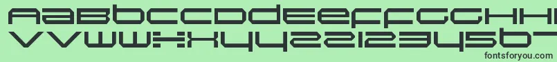 Шрифт InductionRegular – чёрные шрифты на зелёном фоне