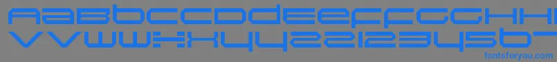 Шрифт InductionRegular – синие шрифты на сером фоне