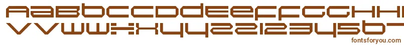 Шрифт InductionRegular – коричневые шрифты на белом фоне