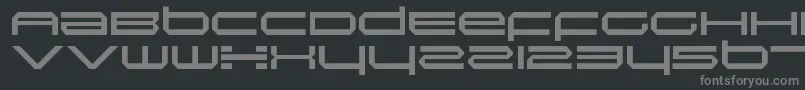 Шрифт InductionRegular – серые шрифты на чёрном фоне
