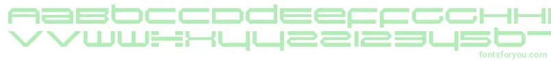 Шрифт InductionRegular – зелёные шрифты на белом фоне
