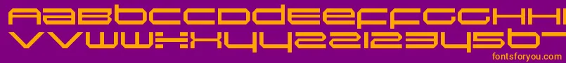 Шрифт InductionRegular – оранжевые шрифты на фиолетовом фоне