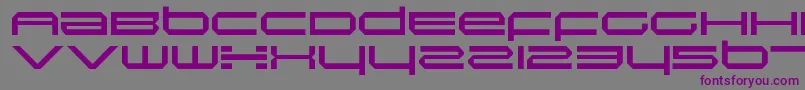 フォントInductionRegular – 紫色のフォント、灰色の背景