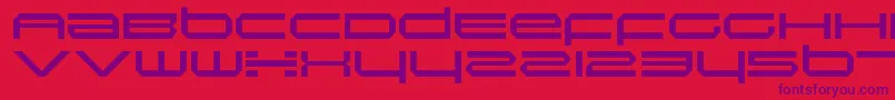 Шрифт InductionRegular – фиолетовые шрифты на красном фоне