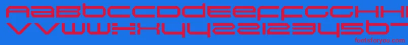 Шрифт InductionRegular – красные шрифты на синем фоне