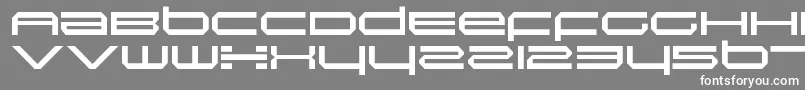 Шрифт InductionRegular – белые шрифты на сером фоне
