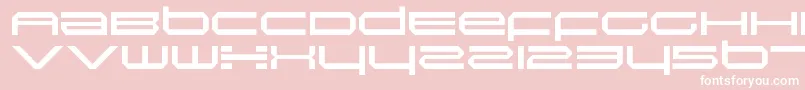 フォントInductionRegular – ピンクの背景に白い文字