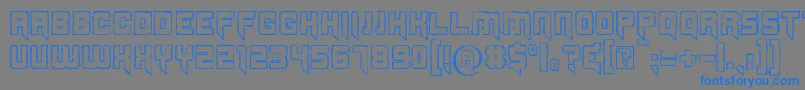 Splincide Font – Blue Fonts on Gray Background