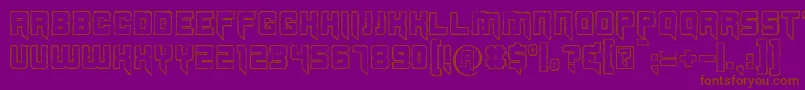 Splincide Font – Brown Fonts on Purple Background