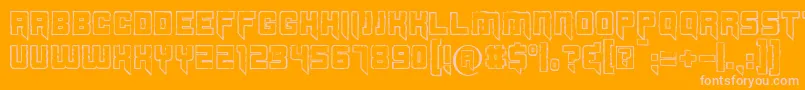 fuente Splincide – Fuentes Rosadas Sobre Fondo Naranja