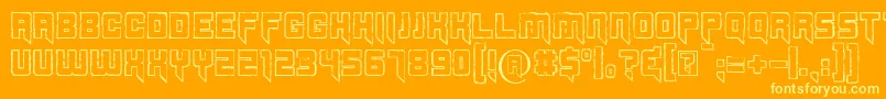 Splincide Font – Yellow Fonts on Orange Background