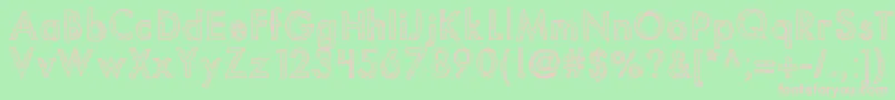 Kbyouvebeenspotted Font – Pink Fonts on Green Background