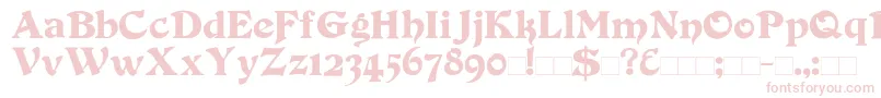 Duvall Font – Pink Fonts on White Background