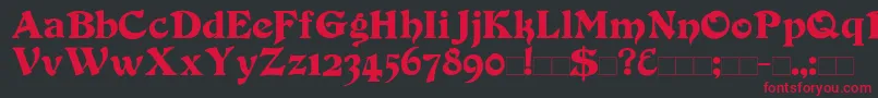 More about Duvall Font Duvall Font – Red Fonts on Black Background