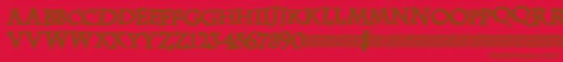Lisätietoja Zebradisco-fontista Zebradisco-fontti – ruskeat fontit punaisella taustalla