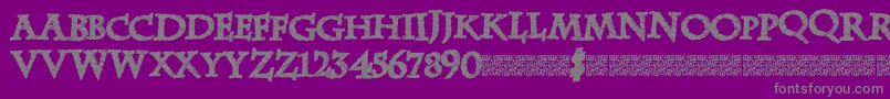 Zebradisco Font – Gray Fonts on Purple Background