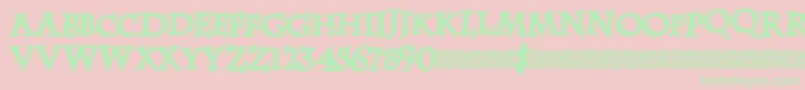 Zebradisco Font – Green Fonts on Pink Background