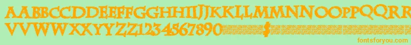 More about Zebradisco Font Zebradisco Font – Orange Fonts on Green Background
