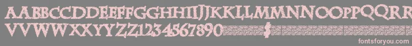 Zebradisco Font – Pink Fonts on Gray Background