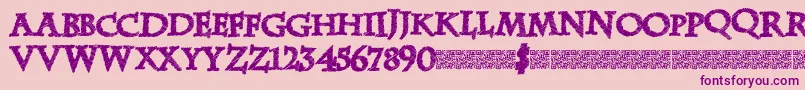 Zebradisco Font – Purple Fonts on Pink Background