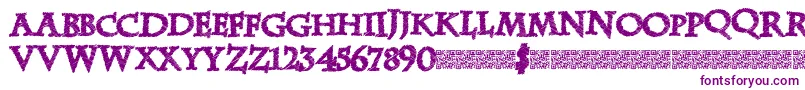 Zebradisco Font – Purple Fonts on White Background
