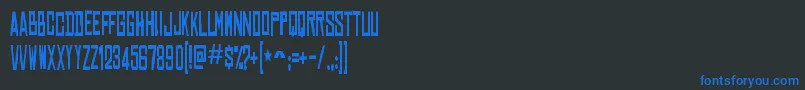 ChineserockscdRegular Font – Blue Fonts on Black Background