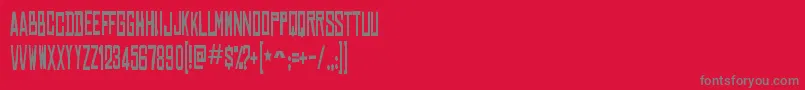ChineserockscdRegular Font – Gray Fonts on Red Background
