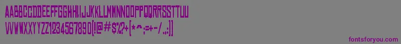 ChineserockscdRegular Font – Purple Fonts on Gray Background