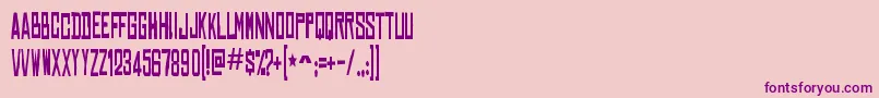 ChineserockscdRegular Font – Purple Fonts on Pink Background