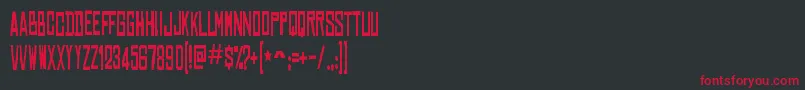 ChineserockscdRegular Font – Red Fonts on Black Background