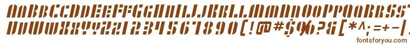 Шрифт SfRetrospliceSc – коричневые шрифты на белом фоне