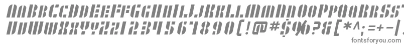 SfRetrospliceSc Font – Gray Fonts on White Background