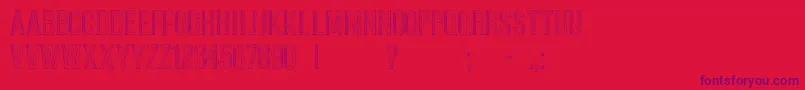 Czcionka SeaFont – fioletowe czcionki na czerwonym tle