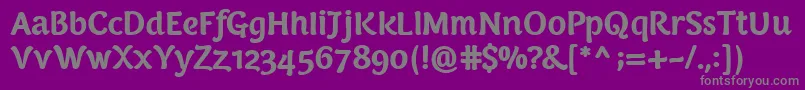 Police PfarmoniaBold – polices grises sur fond violet