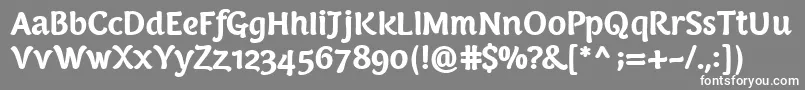 PfarmoniaBold Font – White Fonts on Gray Background