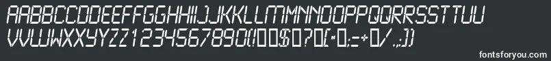 Lcd2Normal Font – White Fonts on Black Background