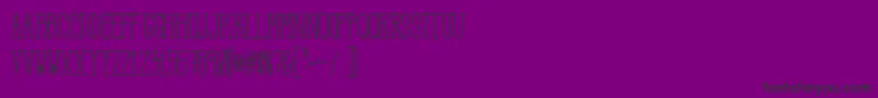 HbmSerenitySerifTitle Font – Black Fonts on Purple Background