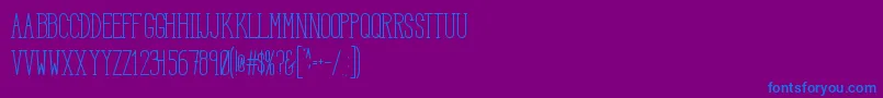 HbmSerenitySerifTitle Font – Blue Fonts on Purple Background