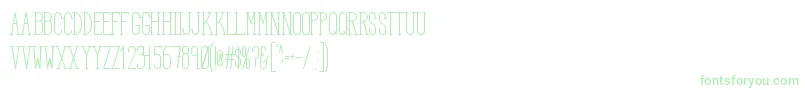HbmSerenitySerifTitle-Schriftart – Grüne Schriften