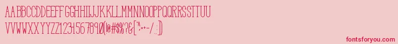 fuente HbmSerenitySerifTitle – Fuentes Rojas Sobre Fondo Rosa