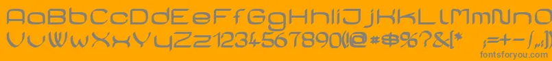CasaSansFettig Font – Gray Fonts on Orange Background
