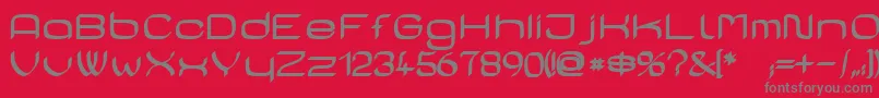 CasaSansFettig-Schriftart – Graue Schriften auf rotem Hintergrund