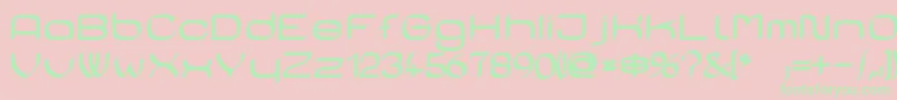 CasaSansFettig Font – Green Fonts on Pink Background