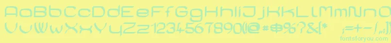 CasaSansFettig Font – Green Fonts on Yellow Background