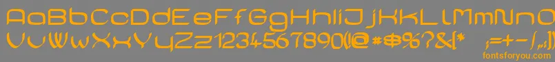 CasaSansFettig Font – Orange Fonts on Gray Background