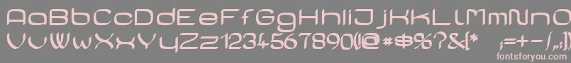 CasaSansFettig Font – Pink Fonts on Gray Background